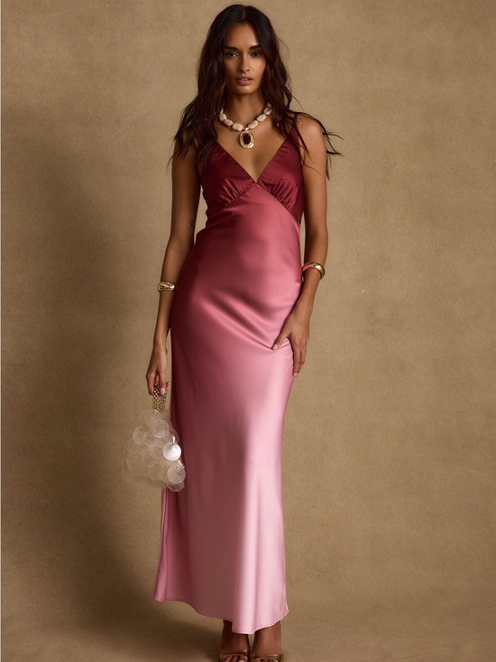12th Tribe Dresses & Skirts - 12th Tribe Mirabella Mulberry Ombre Maxi Dress Size S